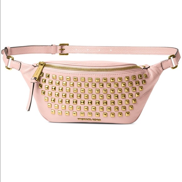 MICHAEL Michael Kors Rhea Zip PYR Stud Belt Bag - Picture 1 of 1